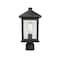 Z-Lite Portland 1 Light Post Mount Light, Oil Rubbed Bronze And Clear Seedy 531PHMR-ORB - alternate 4